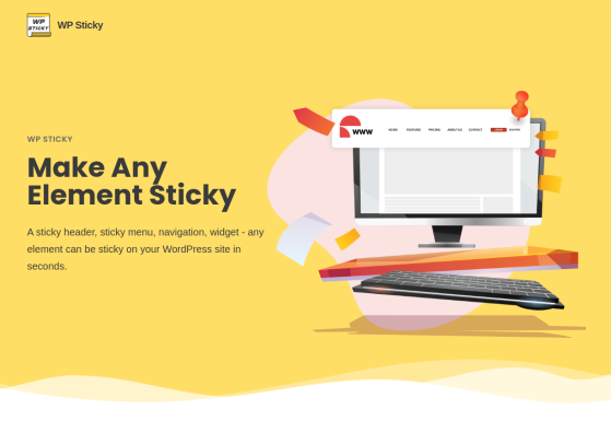 Need to make your header or other elements sticky? WP Sticky will help you do it with a few clicks