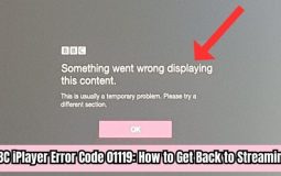 BBC iPlayer Error Code 01119: How to Get Back to Streaming