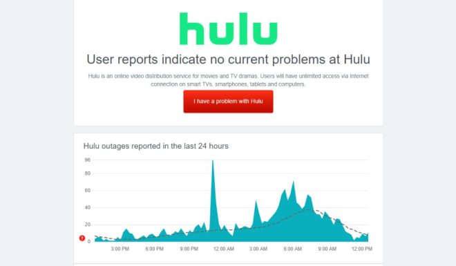 Check Hulu's status page